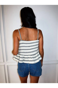 Aureum - Striped & Structured Top