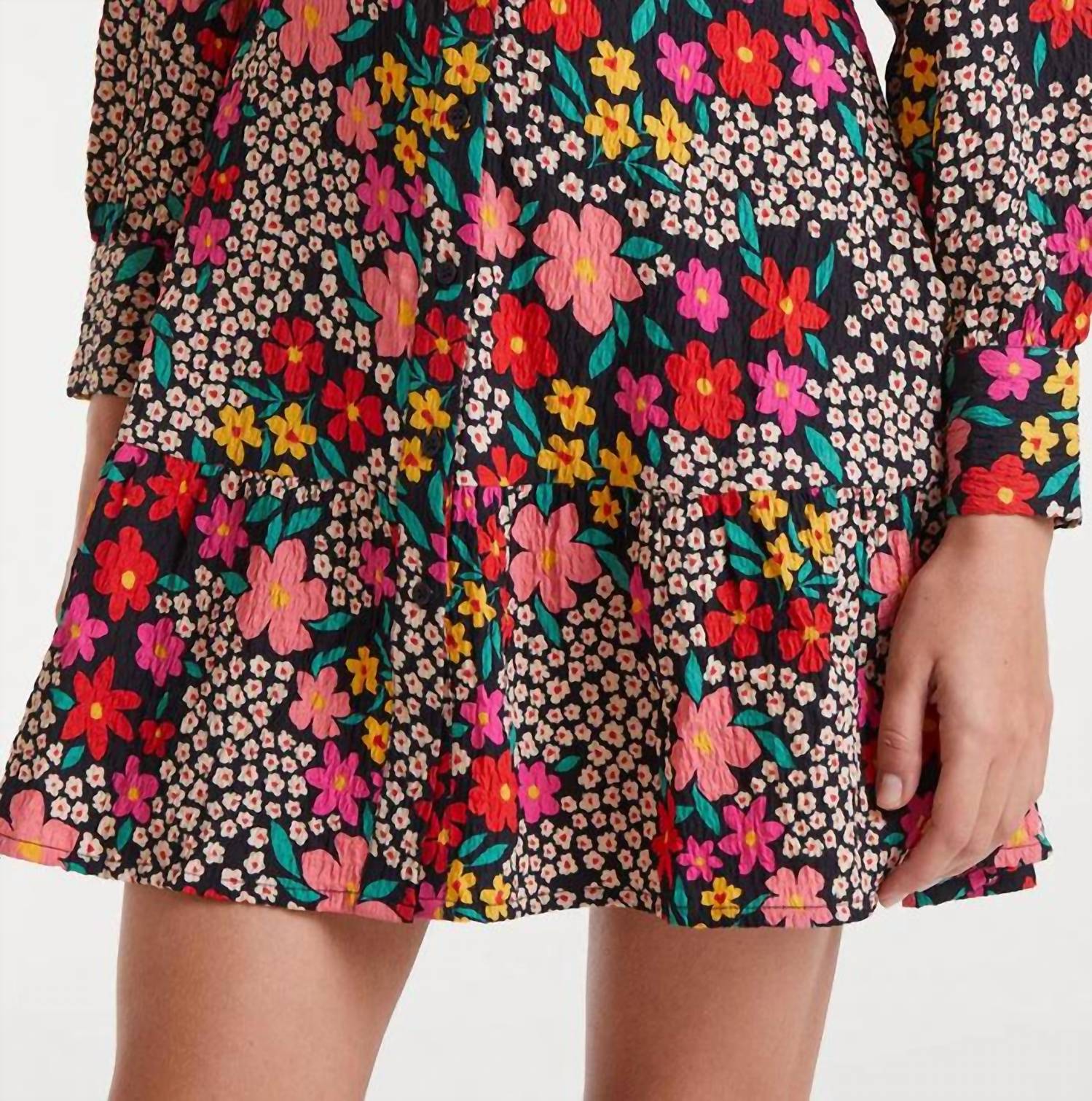 Compania Fantastica - Garden Print Mini Dress