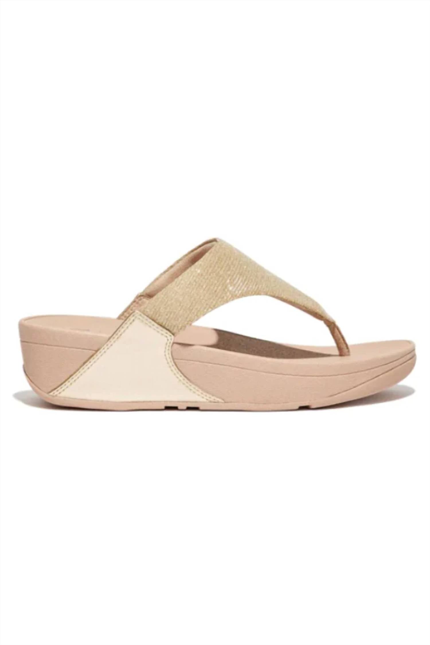 Fitflop - Women's Lulu Shimmerlux Toe Post Sandal