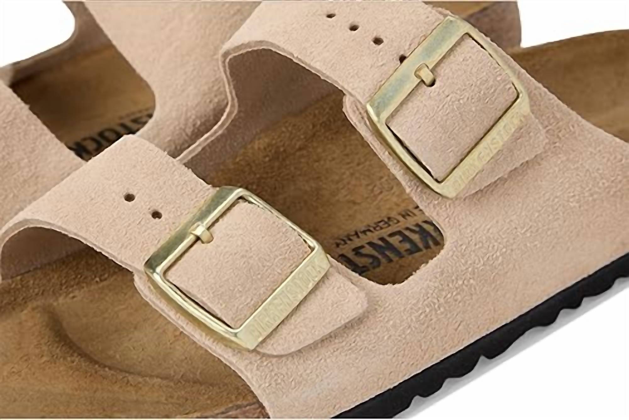 BIRKENSTOCK Unisex - Arizona Suede Sandals in sandcastle - item - detail view
