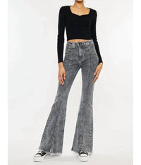 Kancan - Reya High Rise Flare Jeans