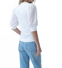 Six/Fifty - Kaleigh Collared Ribbed Top