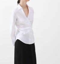 French Connection - Isabelle Poplin Asymmetrical Shirt