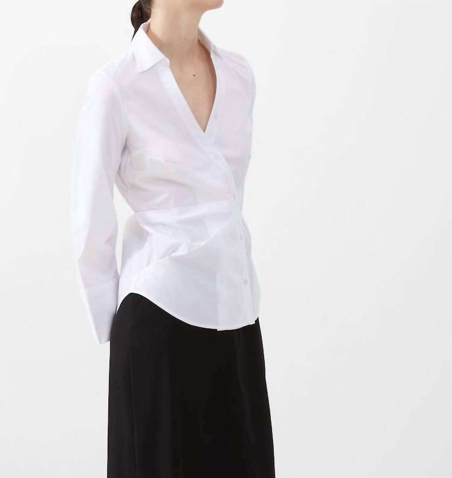 French Connection - Isabelle Poplin Asymmetrical Shirt
