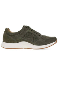 dansko Women's Catie Suede Sneakers in olive suede - women's sneaker