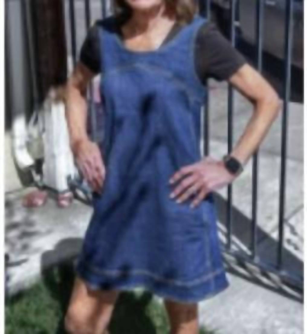 ee:some Sleeveless Mini Dress in denim - women's dress