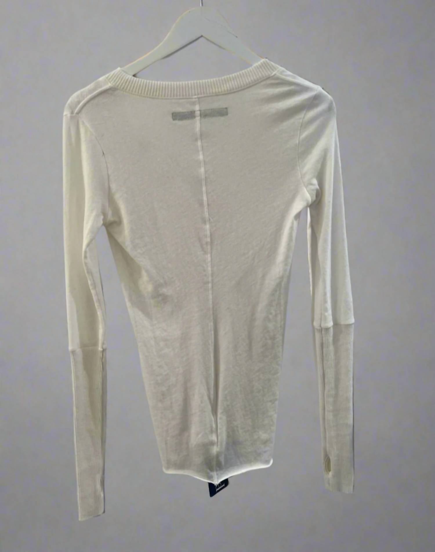 Enza Costa - Women's Cashmere Cuffed Henley Top