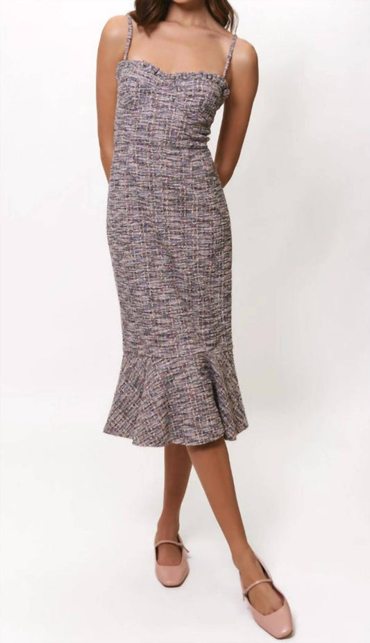 Hutch - Selene Tweed Midi Dress
