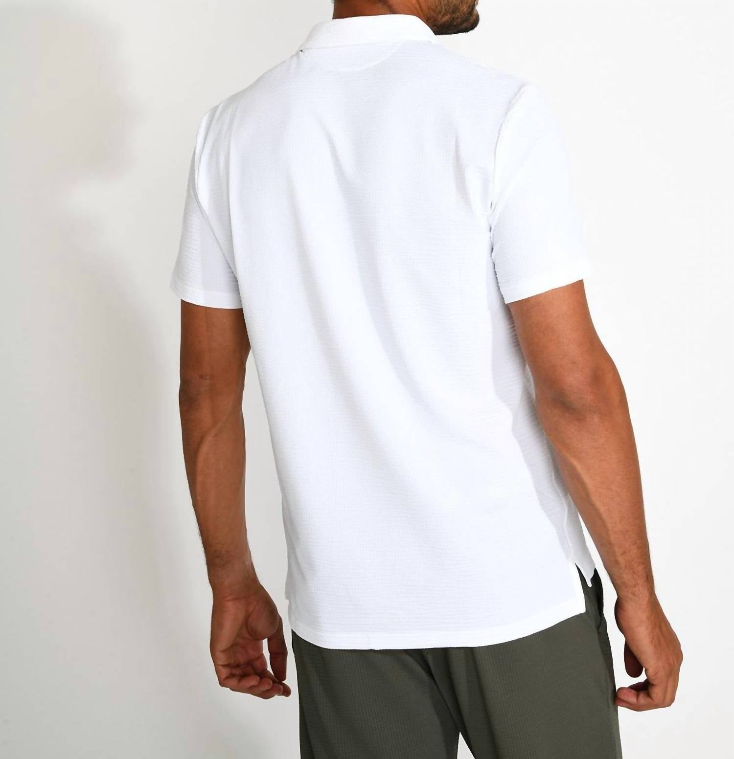 Cala 1789 - Vasco Trieste Embossed Fabric Polo Shirt