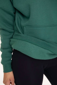Mono B - Longline Slim Fit Fleece Hoodie