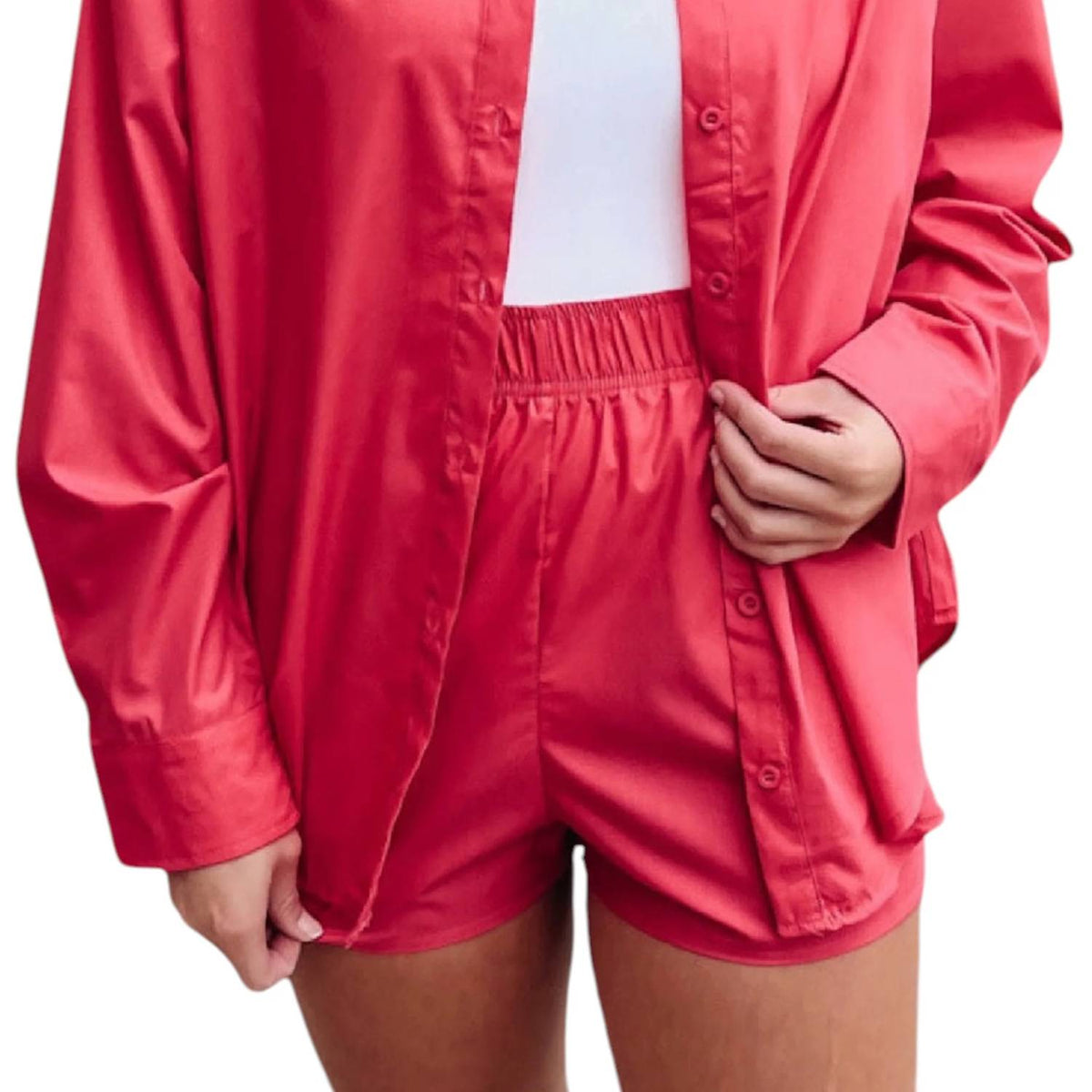 Emory Park - High Rise Side Slit Shorts