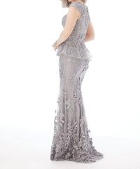 Morilee - Floral Appliques Mermaid Gown