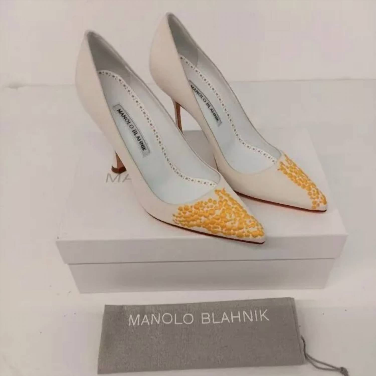 Manolo Blahnik - Women's Embroidered Pumps