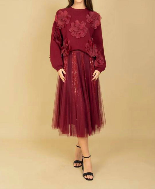 Jessie Liu - Lilliana Tulle Skirt with Merino Wool Lining