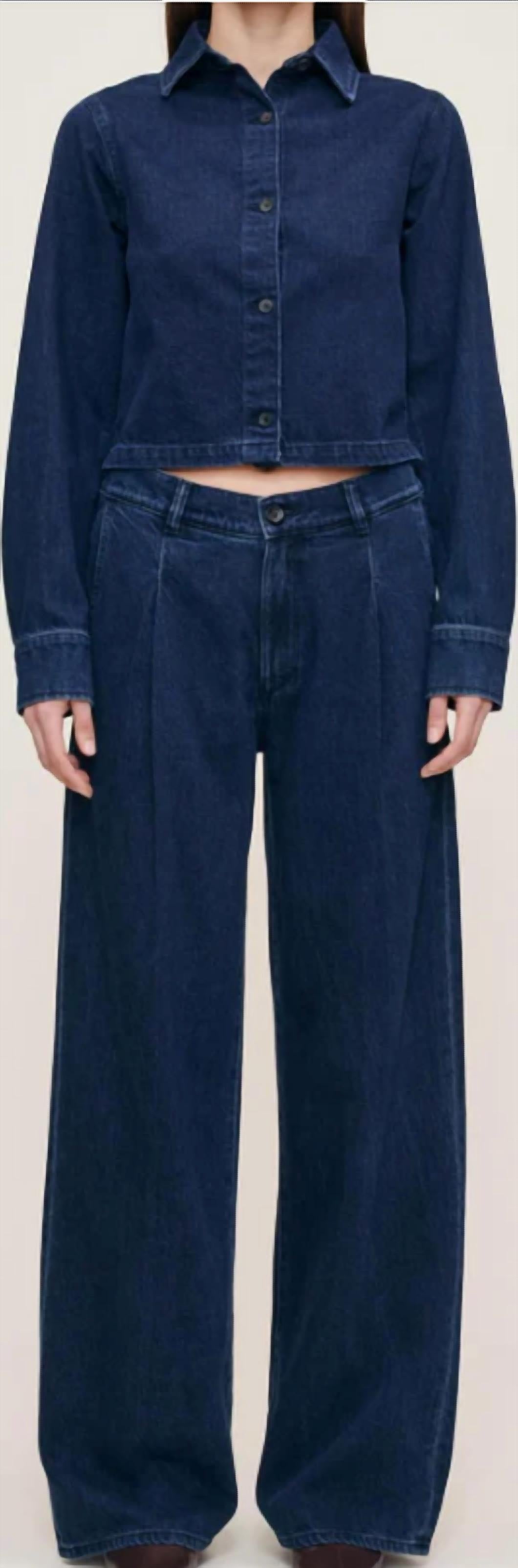DL1961 - Women's Isabel Wide Leg Straight Vintage Jeans in rainforest - women's jeans
