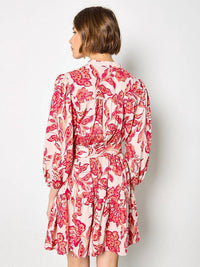 Apricot - Boho Painterly Sarsa Dress