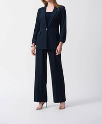 Joseph Ribkoff - 3/4 Sleeve Seersucker Blazer Jacket