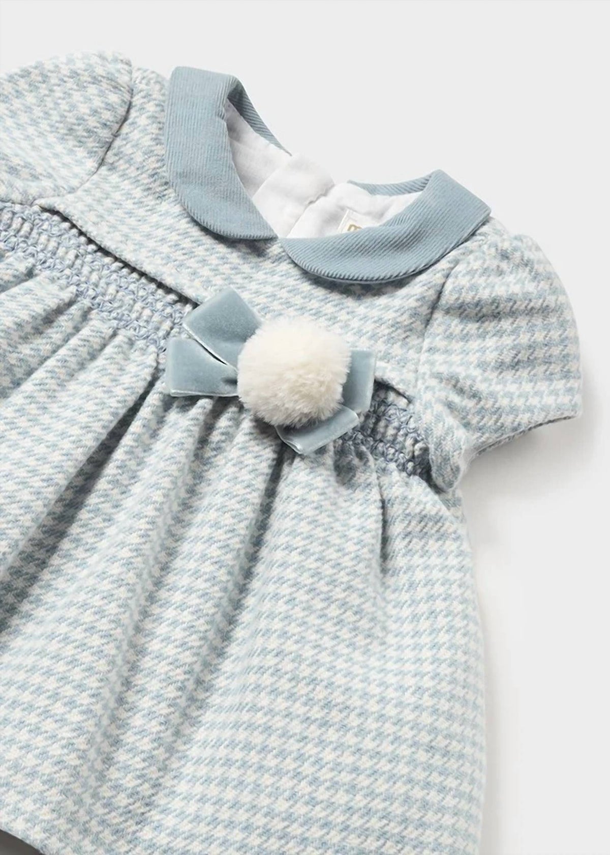 Mayoral - Girls Short Sleeved Smocked Dress