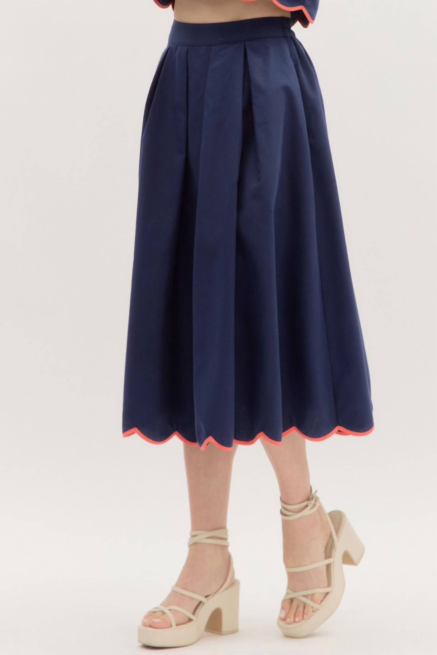 Entro - Totally Tulips Midi Skirt