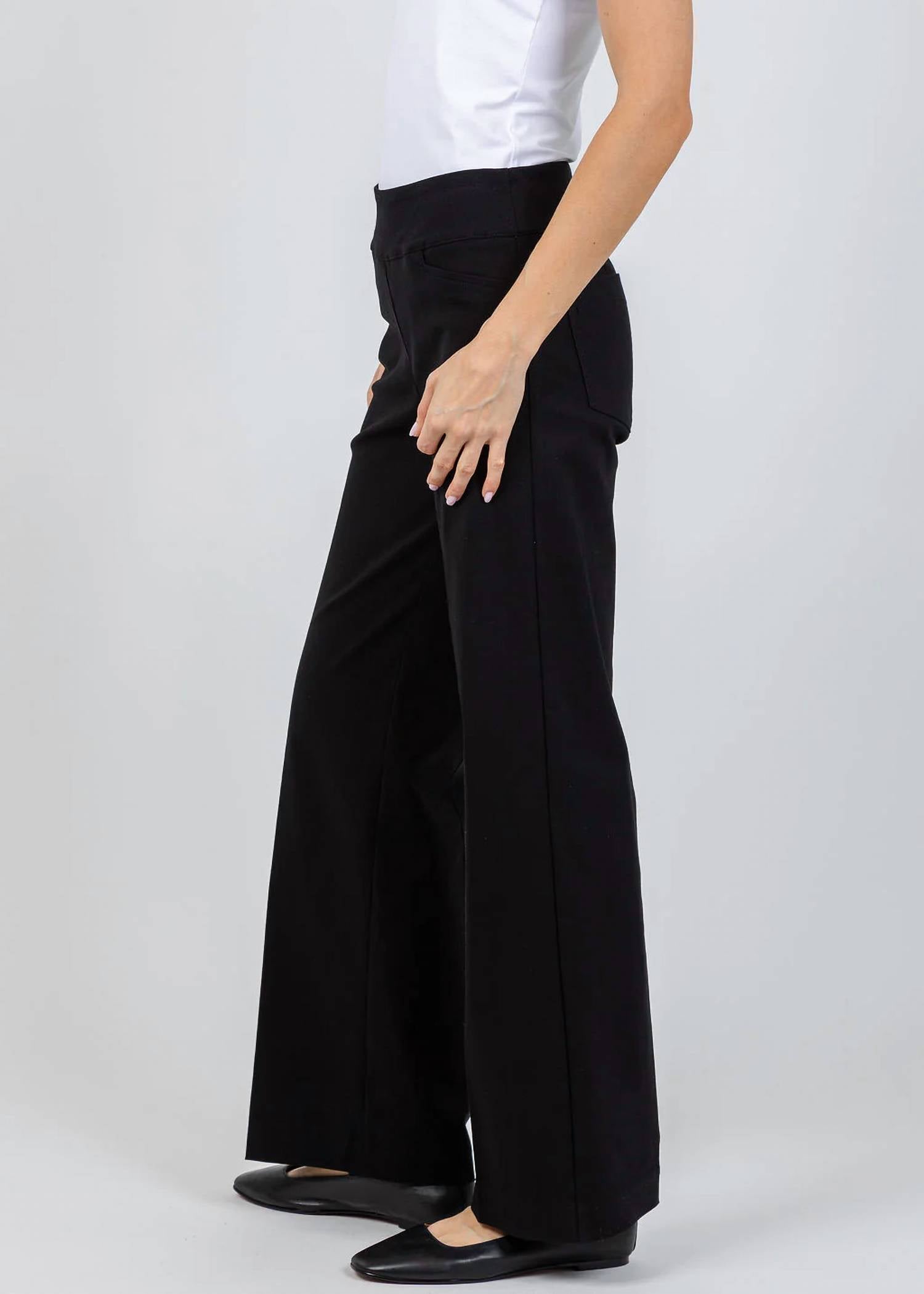 Elliott Lauren - Control Stretch Wide Leg Pants - 30"