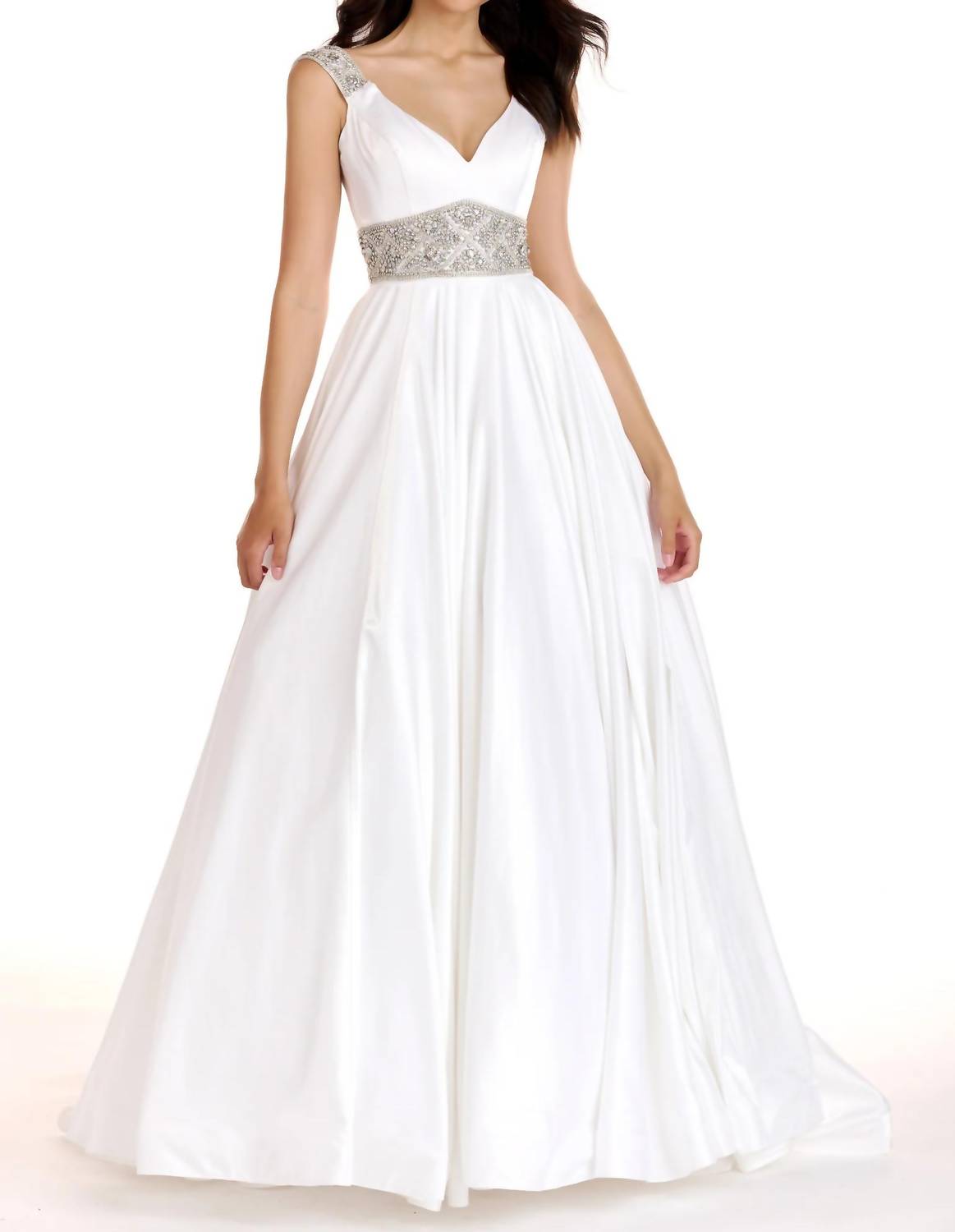 Ava Presley - Jeweled Waist Ball Gown