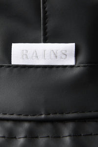 Rains Unisex Waterproof Bucket Hat in black - women's hat - detail view