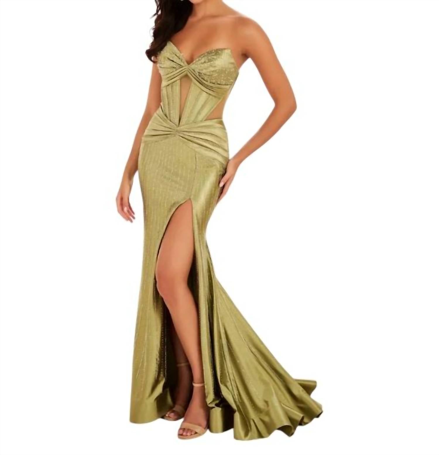 Ellie Wilde - Illusion Keyhole Prom Dress