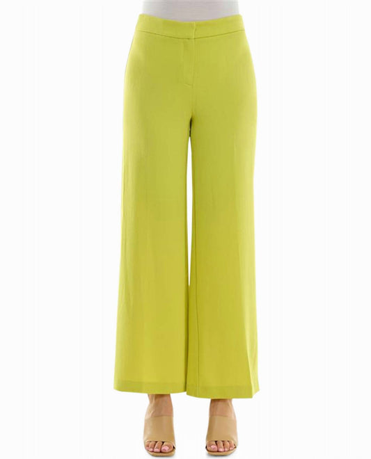 Nicole Miller - Claire Stretch Crepe Wide Leg Pants