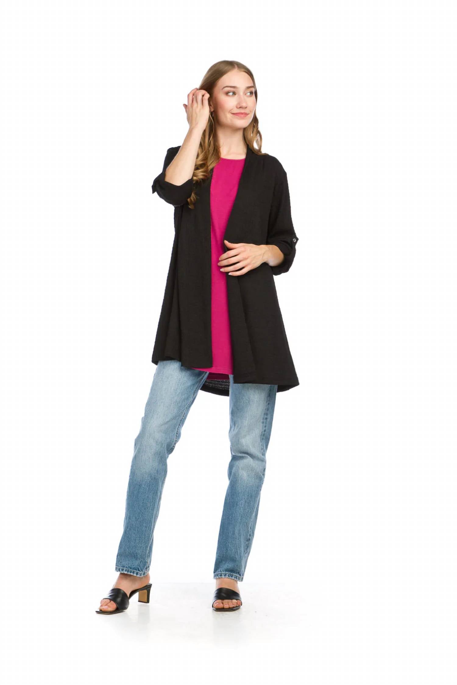 Papillon - Long Stretch Knit Cardigan