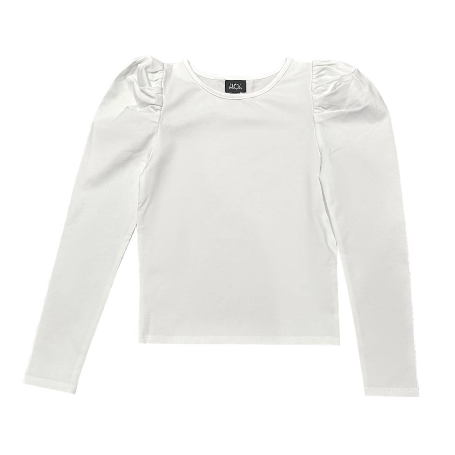 Little Olin - Kids Puff Sleeve Cotton Top