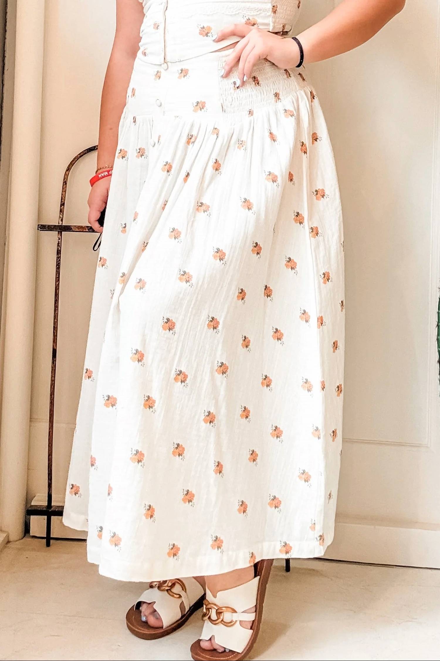 Rock & Roll Denim - Flower Print Skirt