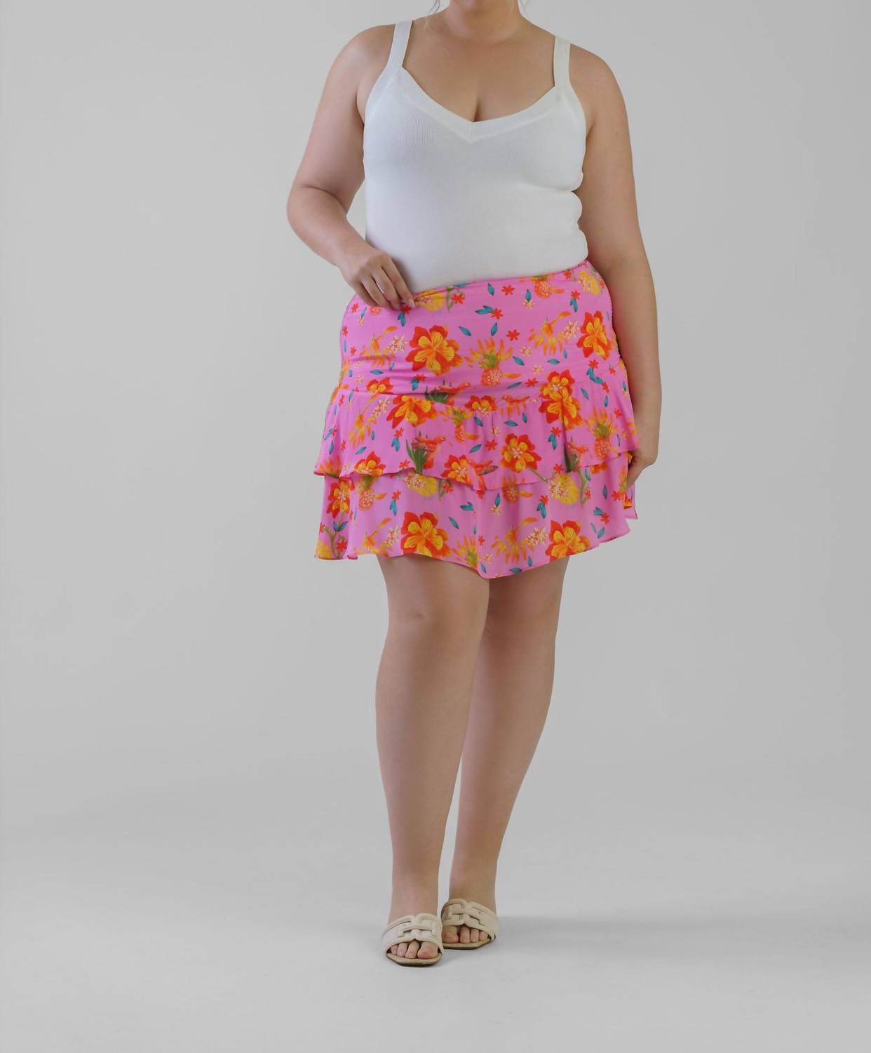 Guapa - Nargis Ruffled Skirt - Plus
