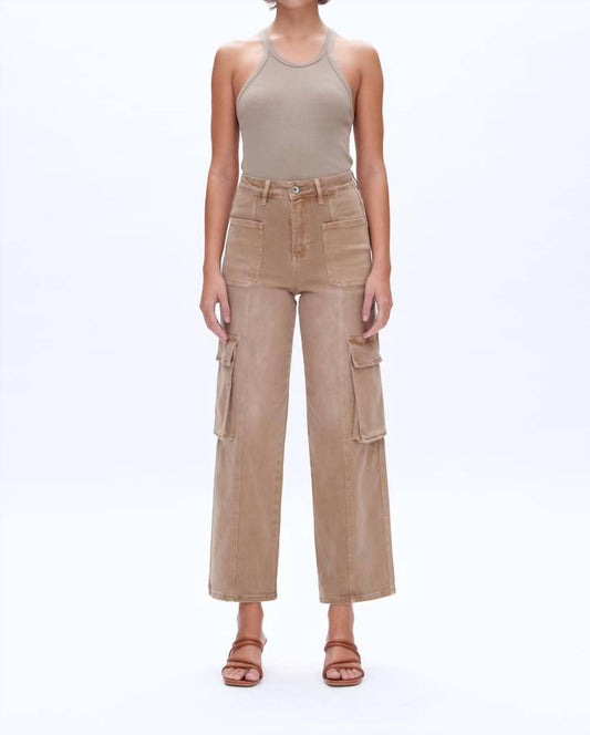 Bayeas - Cargo Super High Rise Wide Leg Jean