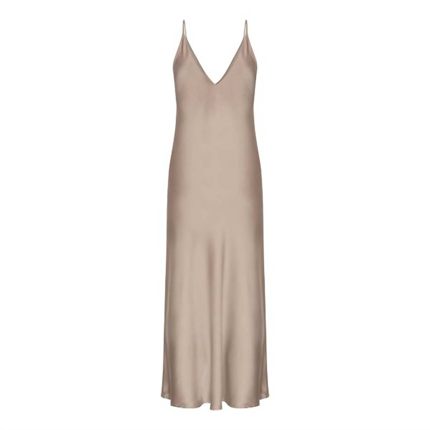 Karmamia WOMEN'S CAMISOLE DRESS in semi rich tan - women's dress