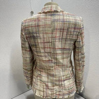 Akris - Women’s Fringe Tweed Blazer Jacket