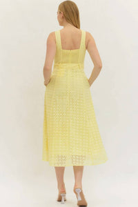 Entro - Dylan Eyelet Midi Dress