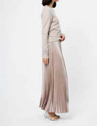 French Connection - Women's Marielle Metallic Satin Maxi Skirt