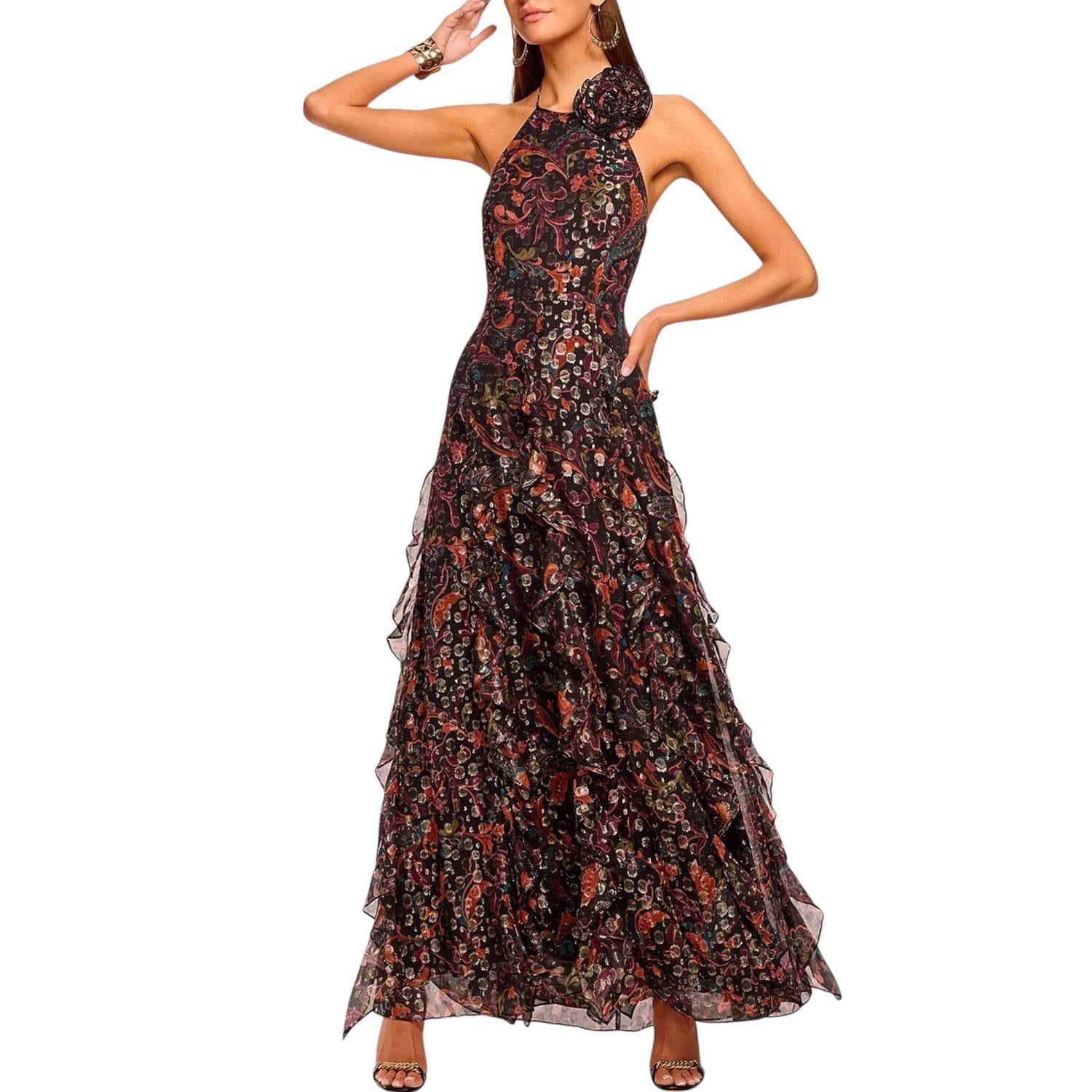 Ramy Brook - Idella Printed Halter Gown