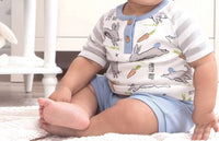 Tesa Babe - "Easter Parade" Henley Tee & Shorts for Baby Boys