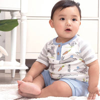 Tesa Babe - "Easter Parade" Henley Tee & Shorts for Baby Boys