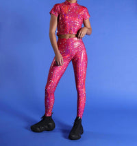 Pretty Snake - Galaxy Holo Crop Tee