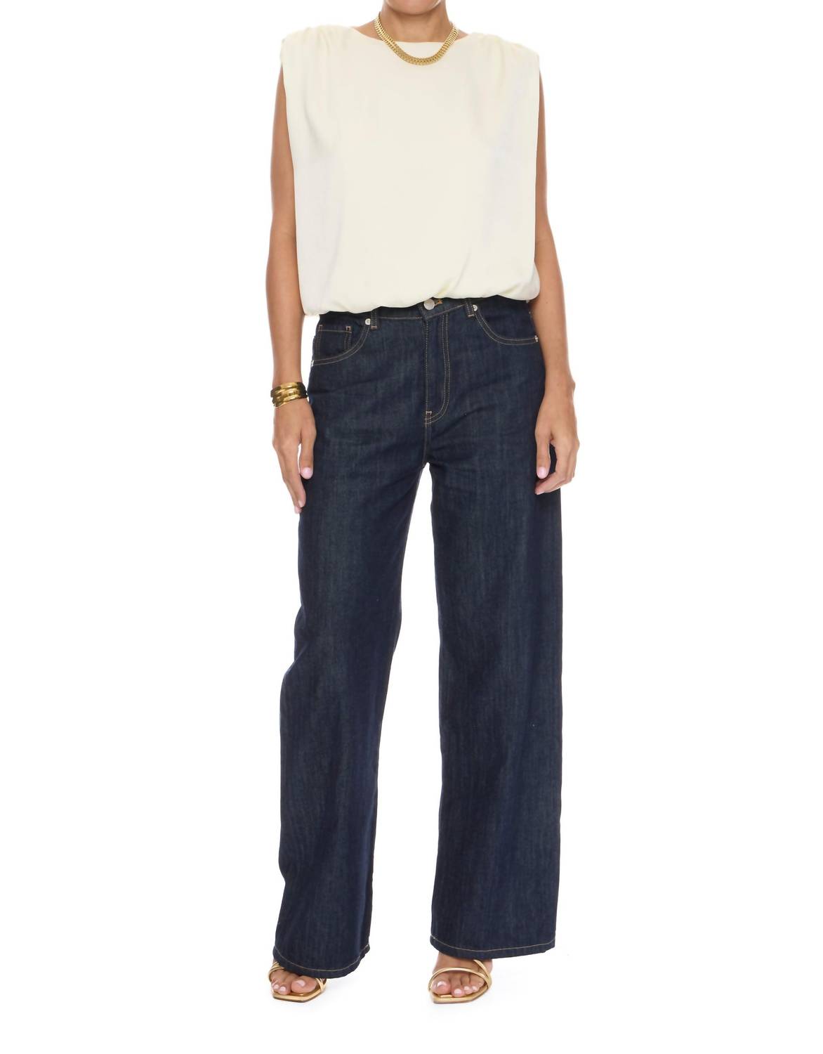 Velvet Heart Apollo Sleeveless Blouse in ivory - women's blouse