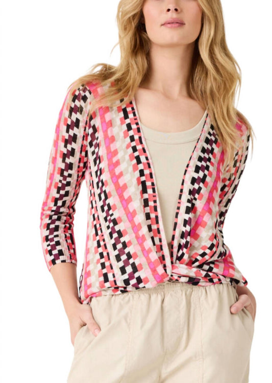 Nic + Zoe - PIXEL SUNSET 4-WAY CARDIGAN