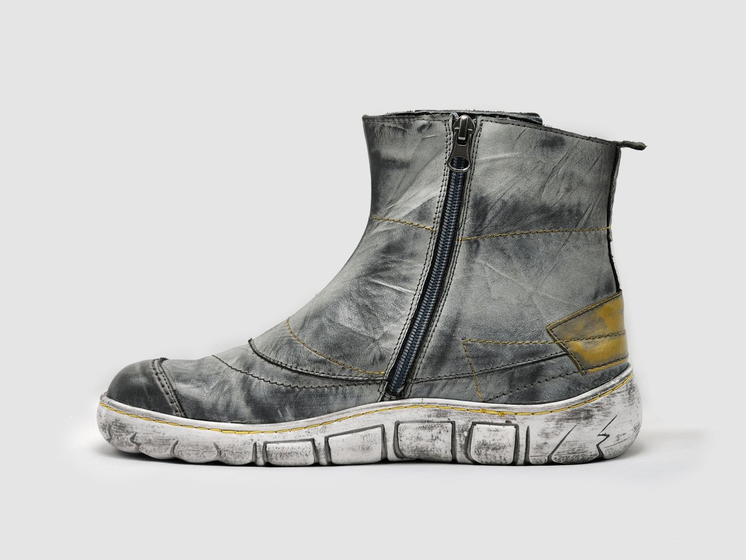 Kcr Group - Women's Original Wool-lined Zip-up Leather Boots
