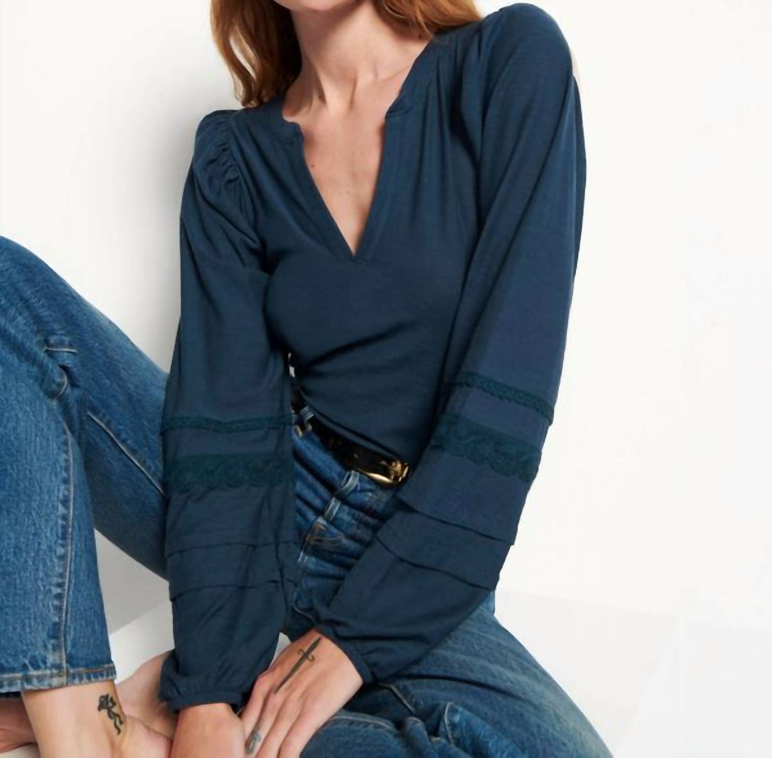 Nation Ltd - Arden Long Sleeve Blouse