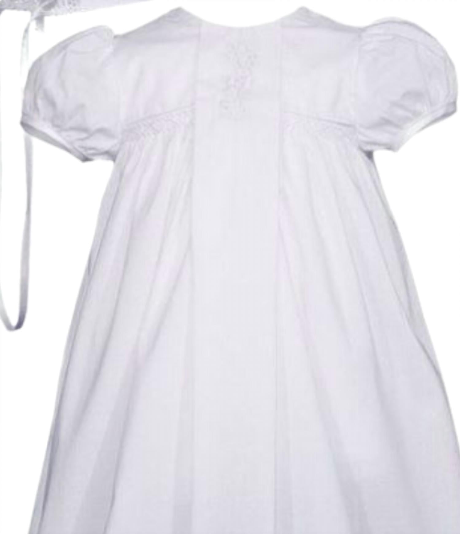 Little Things Mean a Lot Kid's Victorian Style Christening Baptism Gown in white - kids' dress - view 6