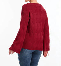 Fdj - Long Sleeve Boat Neck Sweater