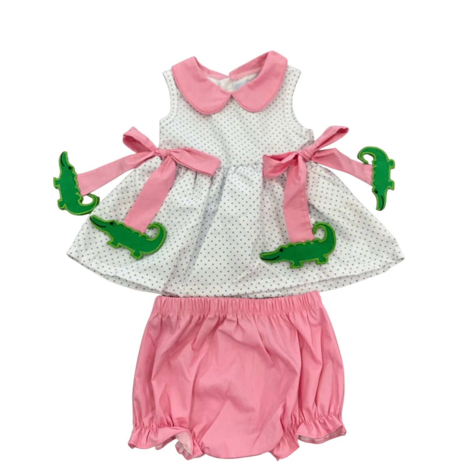 City Beautiful - Girls Alligator Bloomer Set