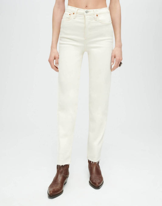 Re/Done - Comfort Stretch High Rise Stove Pipe Jeans