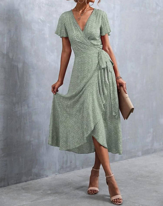 Annva Fashion - Midi Wrap Dress